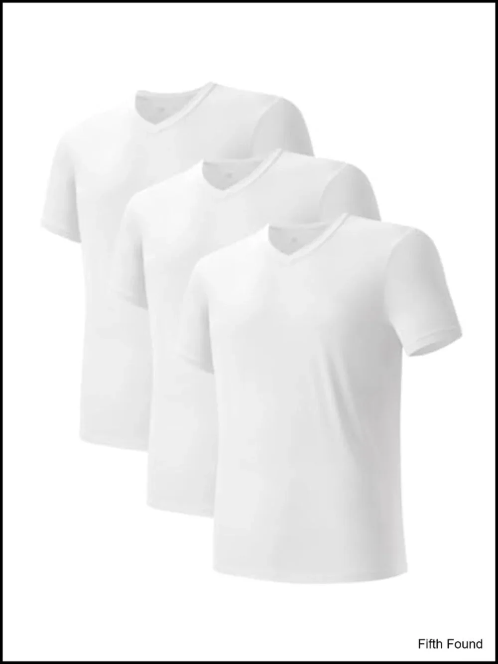 3 Pack Men's Quick-Dry Stretch Undershirts Crewneck V-Neck Tees Moisture
